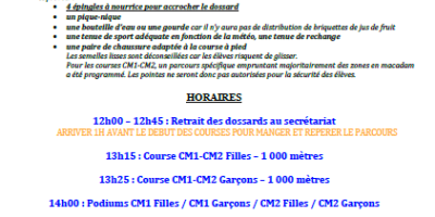 1sur3 Circulaire 1er degré CROSS Départemental UGSEL 2025