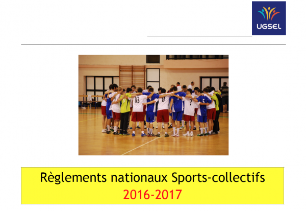 Nouveau règlement 2016/2017 pour les sports collectifs